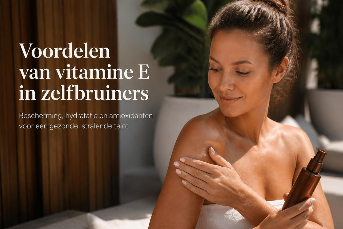Tanning lotion met vitamine E voor een verzorgde glow