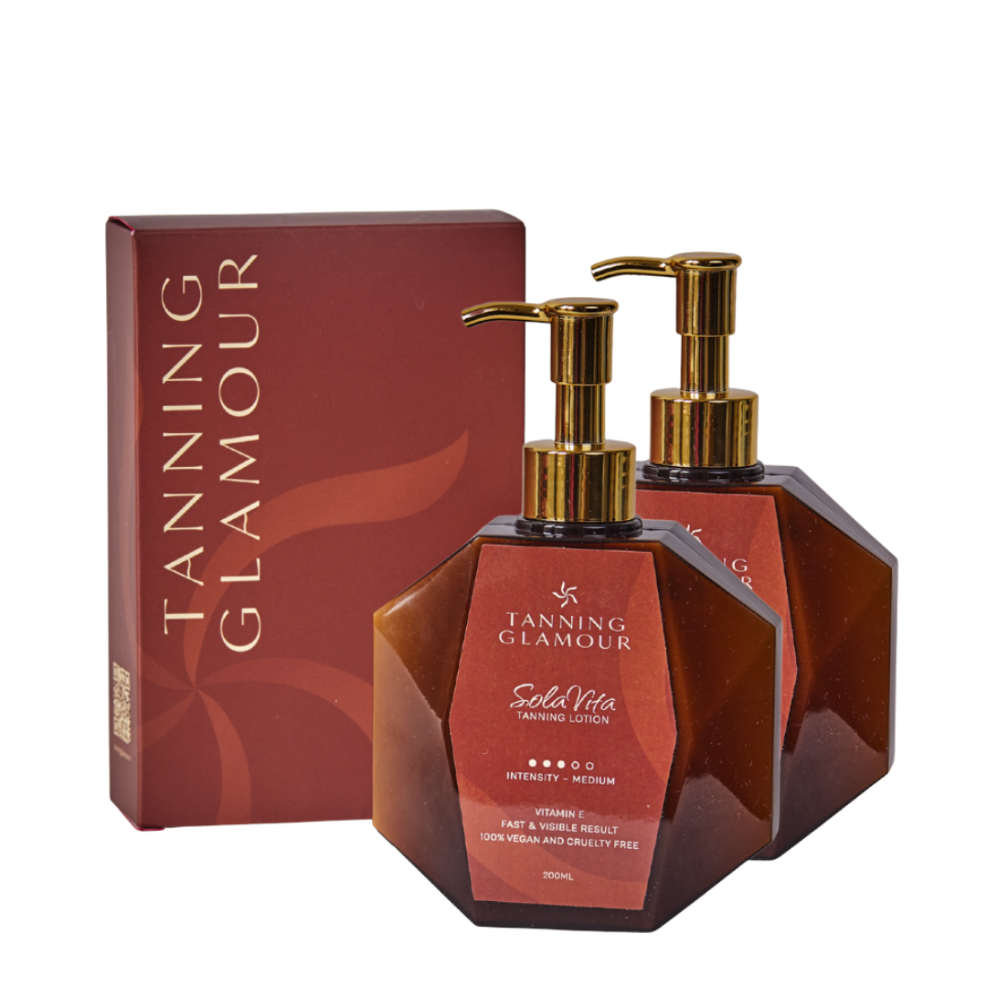 SolaVita Zelfbruiner DUO Set (2× Lotion + Handschoen)