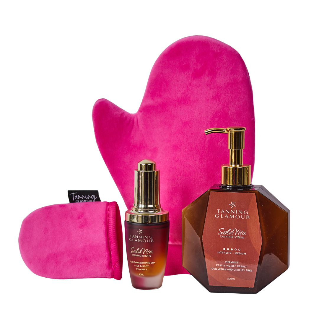 SolaVita Zelfbruiner Luxe Set (Lotion + Drops + Handschoenen)