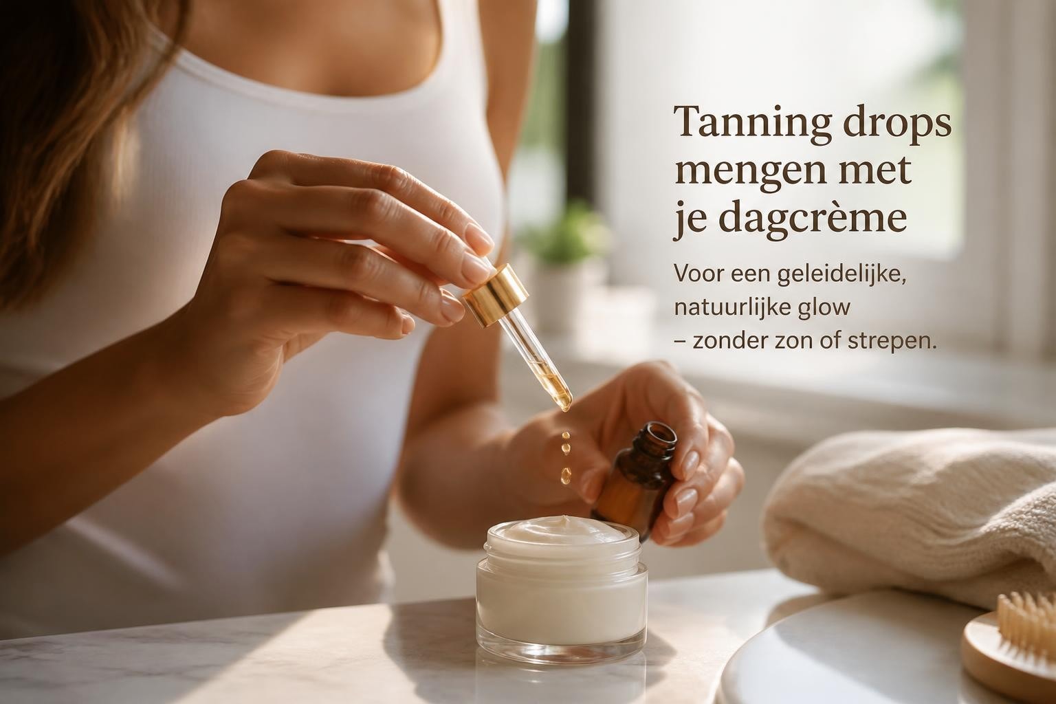Tanning drops of gezichtsbruiner: jouw gids voor een gouden glow