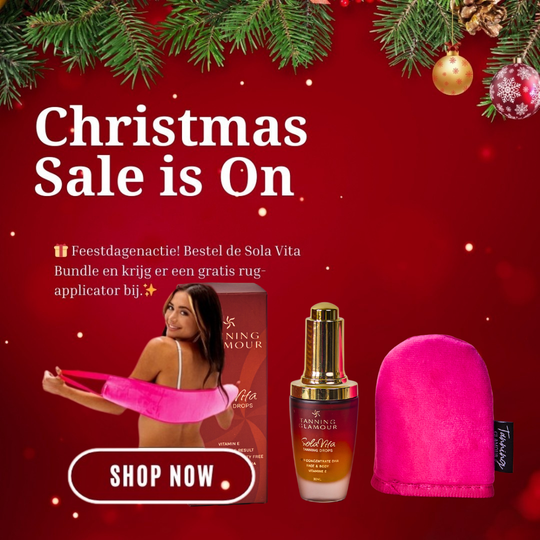 SolaVita Zelfbruiner Drops met Vitamine E + Mini Handschoen