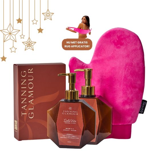 Tanning Glamour Complete Zelfbruiner DUO Bundle (2xLotion + Handschoen)