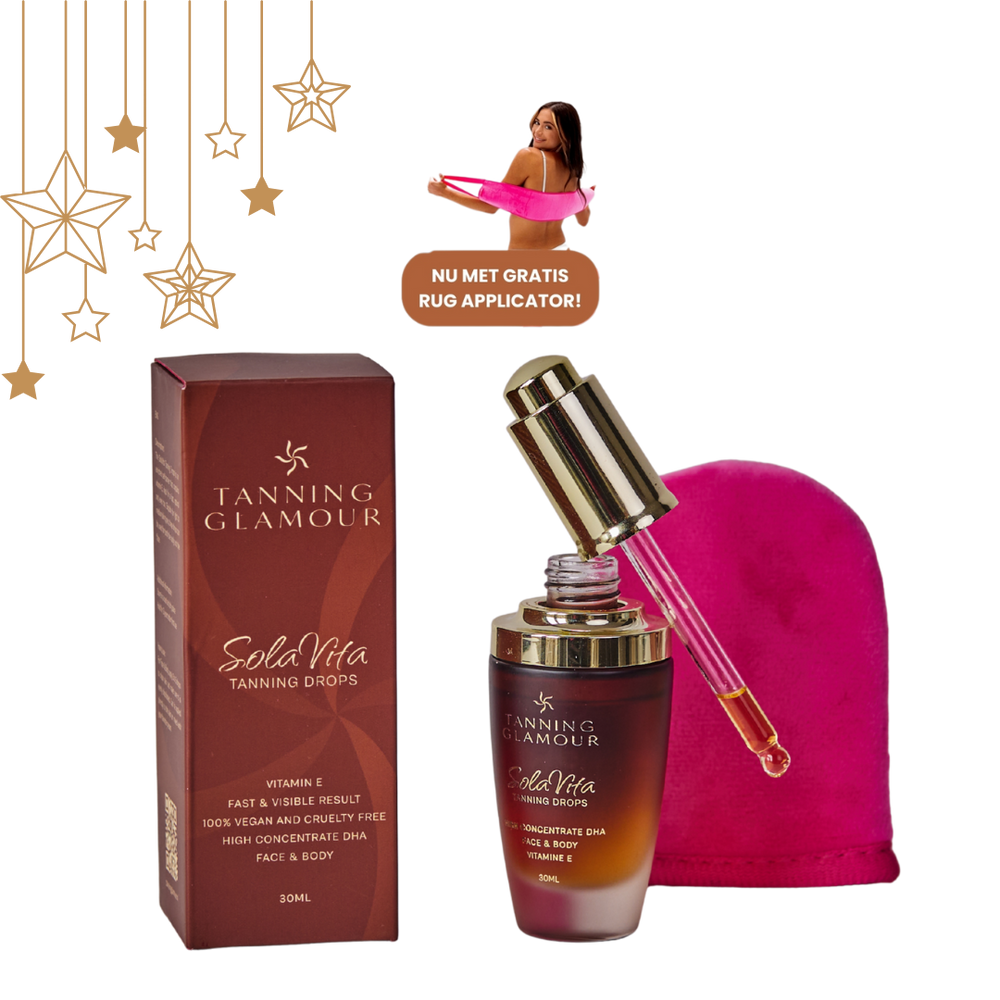 SolaVita Zelfbruiner Drops met Vitamine E + Mini Handschoen