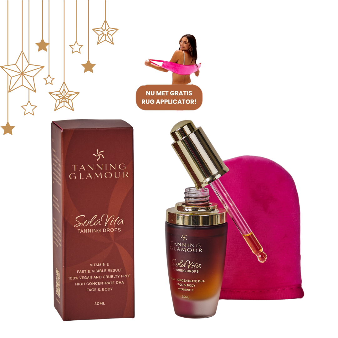 SolaVita Zelfbruiner Drops met Vitamine E + Mini Handschoen