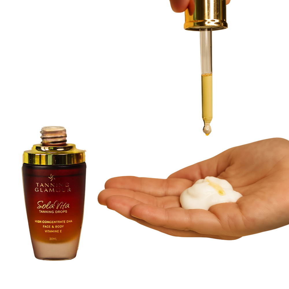 SolaVita Tanning Drops met Vitamine E - 30ml en Mini Handschoen