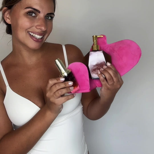 The Ultimate Tanning Bundle Lotion, Drops, Glove and Mini Glove